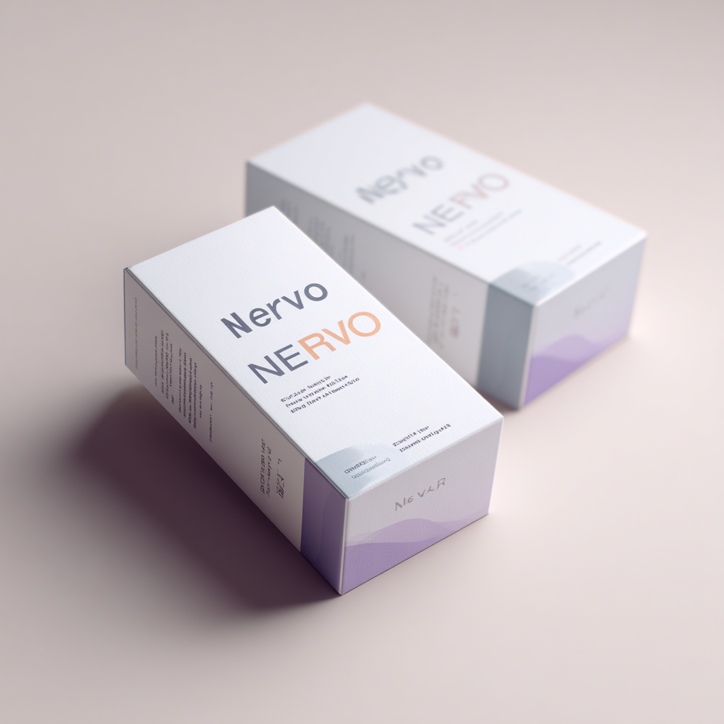 natural supplement package on neutral background